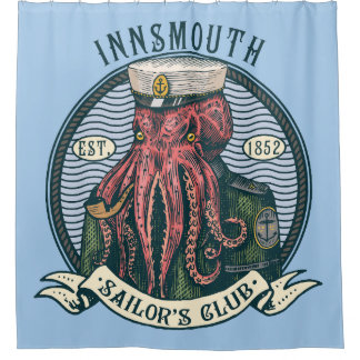 The Shadow over Innsmouth Lovecraft Cthulhu Sailor Shower Curtain
