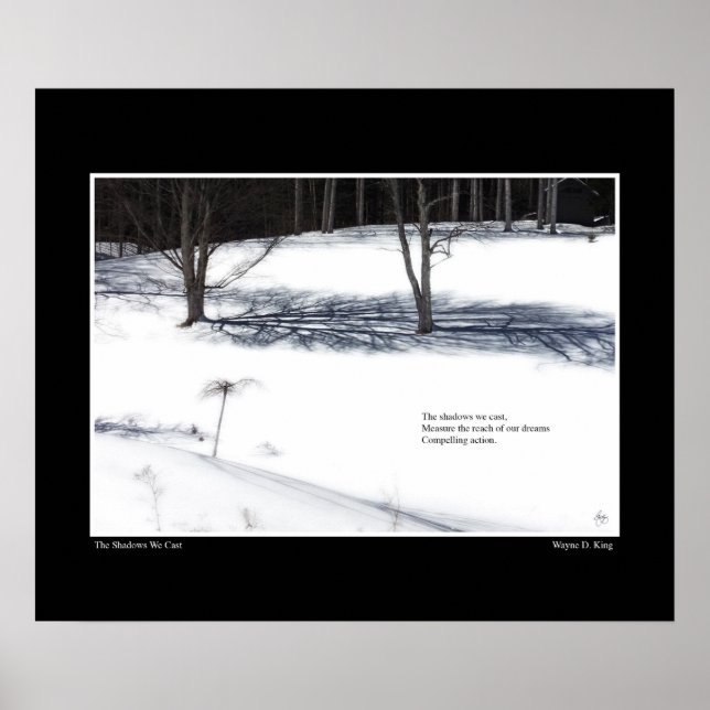 The Shadows We Cast Haiku Poster (Front)