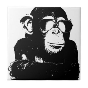 The Shady Monkey.gif Ceramic Tile