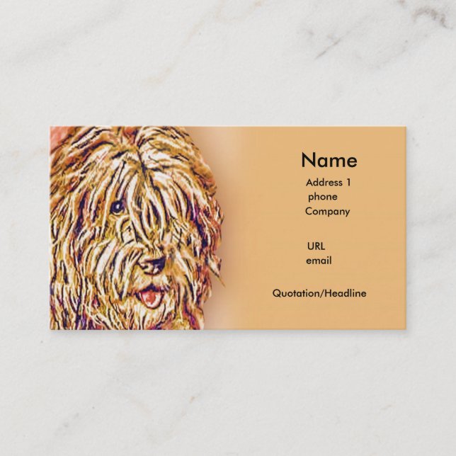 The Shaggy Dog Business Card (Front)