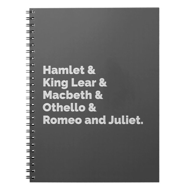 The Shakespeare Plays I Notebook (Front)