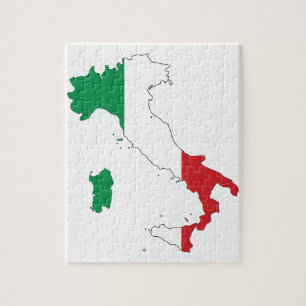 The shape of Italy Jigsaw Puzzle