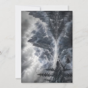 The Shape Of Silence – Black and White Landscape Holiday Card