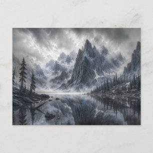 The Shape Of Silence – Black and White Landscape Postcard