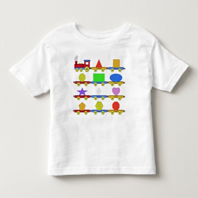 The Shape Train Toddler T-Shirt (Front)