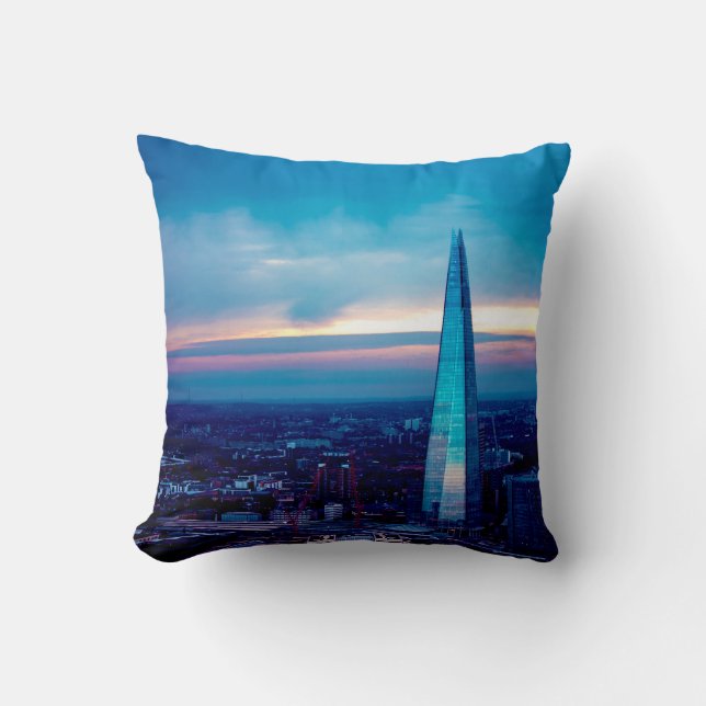 The Shard at Dusk Cushion (Front)