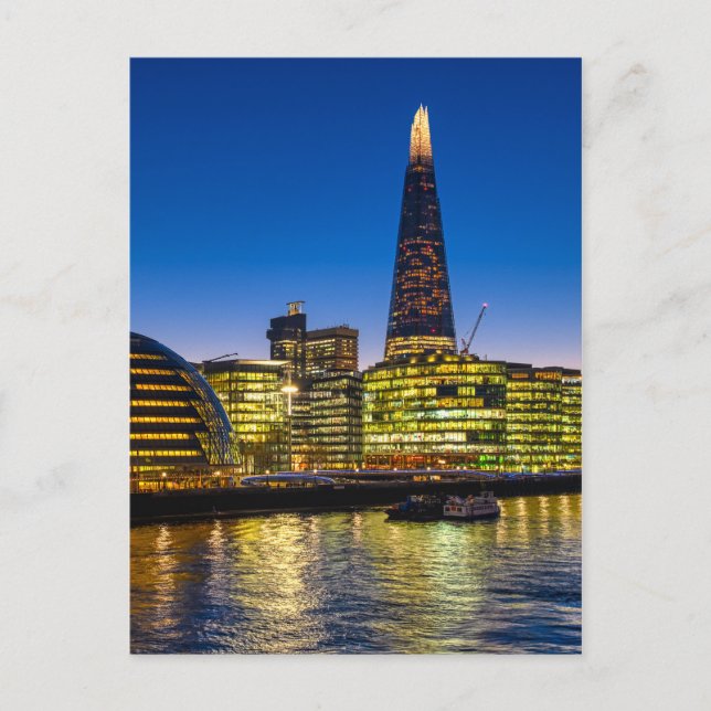 The Shard at dusk, London UK Postcard (Front)