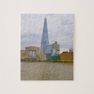 The Shard, Thames River, London, England Jigsaw Puzzle