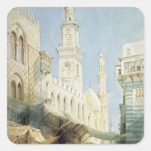 The Sharia El Gohargiyeh, Cairo Square Sticker