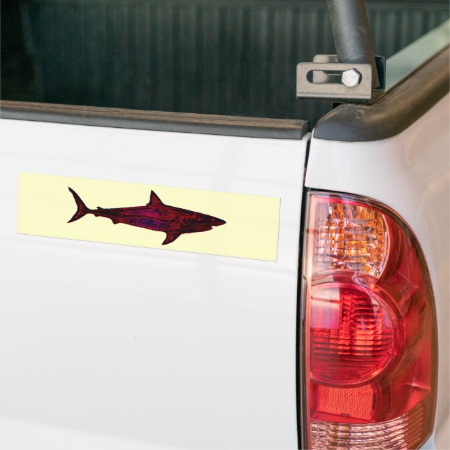 The shark bumper sticker (On Truck)