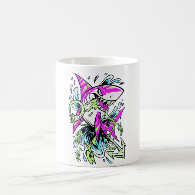 the shark coffee mug (Center)