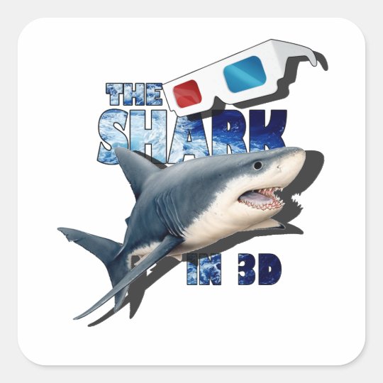 The Shark Movie Square Sticker