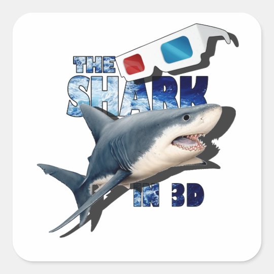 The Shark Movie Square Sticker