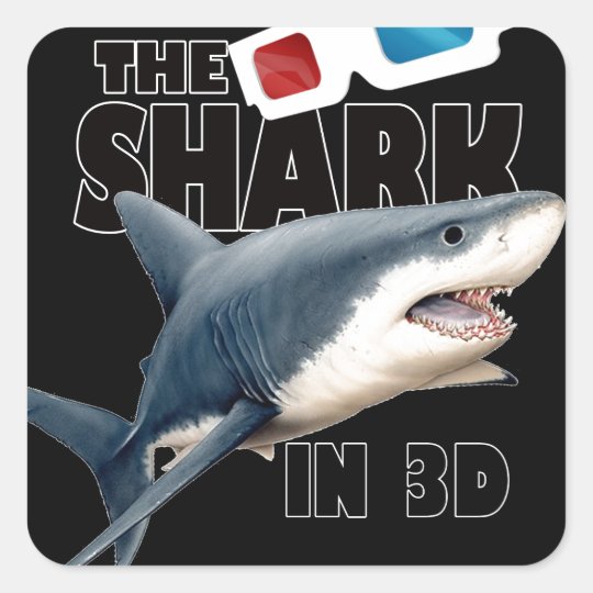 The Shark Movie Square Sticker