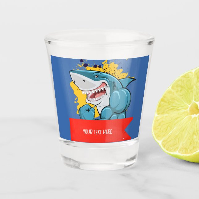THE SHARK  SHOT GLASS (Front)