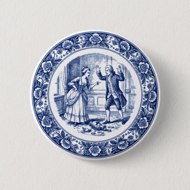The Shattered Vase Button (Front)
