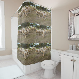 The Sheep Come Marching,  Shower Curtain