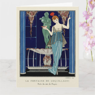 The Shell Fountain  by George Barbier  Card