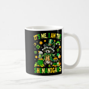 The shenanigans, funny raccoon st patrick's day coffee mug