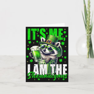 The shenanigans, funny racoon st patrick's day card