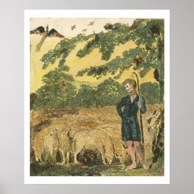 The Shepherd, from 'Songs of Innocence', 1789 (col Poster (Front)