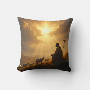 The Shepherd his Sheep and Light Cushion