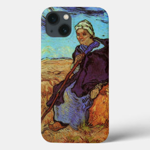 The Shepherdess (after Millet) by Vincent van Gogh iPhone 13 Case
