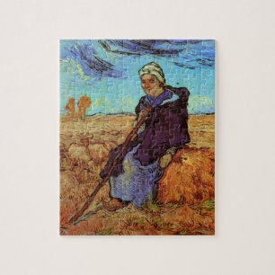 The Shepherdess (after Millet) by Vincent van Gogh Jigsaw Puzzle