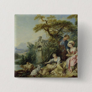 The Shepherd's Gift or, The Nest 15 Cm Square Badge