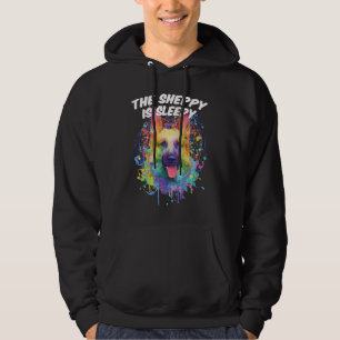 The Sheppy Is Sleepy German Shepherd  Shepard Humo Hoodie