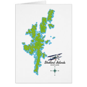 The Shetland Islands map