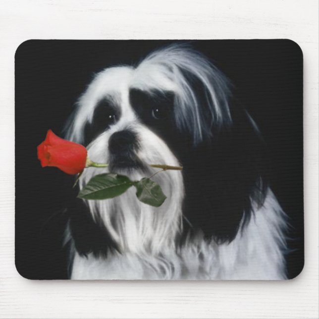 The Shih Tzu Dog Mouse Pad (Front)