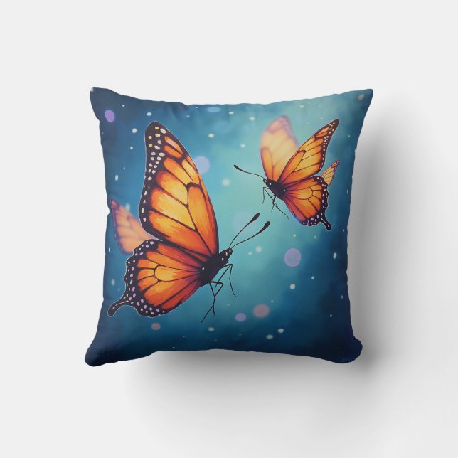 The shining butterfly Pillows (Back)