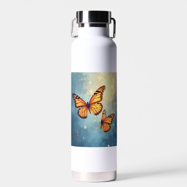The shining butterfly Water Bottles (Front)