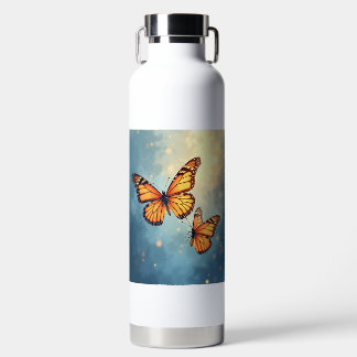 The shining butterfly Water Bottles