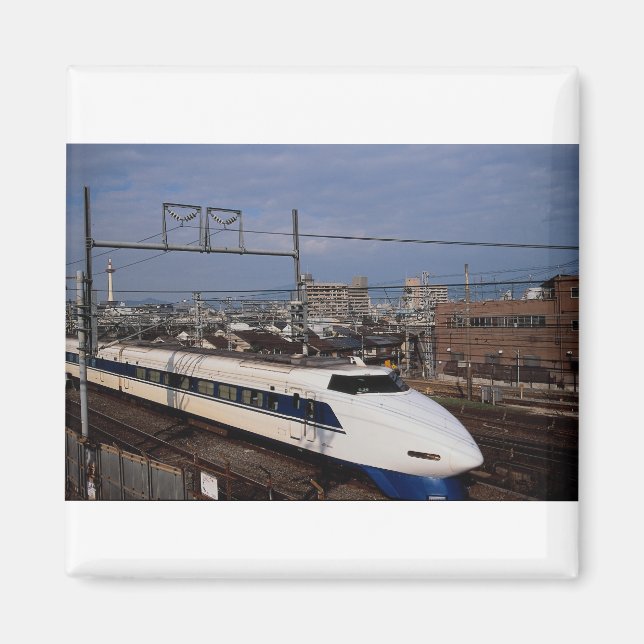The Shinkansen or Bullet Train, Kyoto, Japan Magnet (Front)