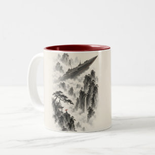 The Ship Beyond the Pines Two-Tone Coffee Mug