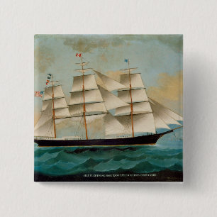 The Ship Fleetwing, Hong Kong Bay 15 Cm Square Badge