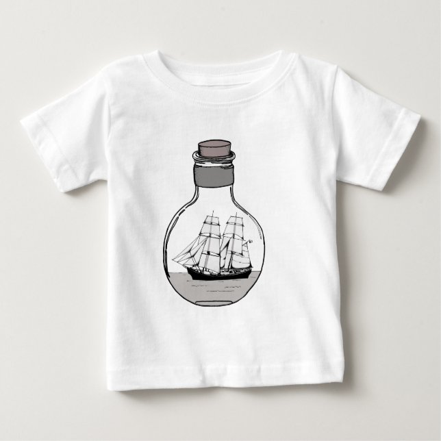 The ship in the glass bulb baby T-Shirt (Front)