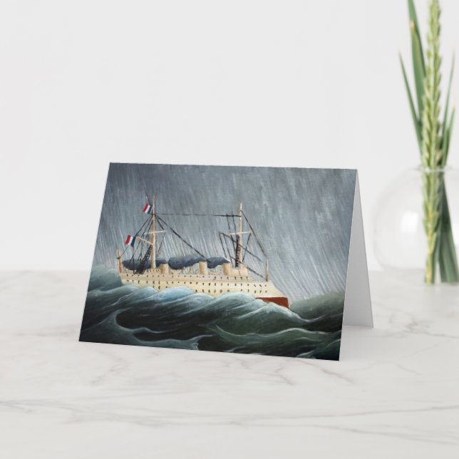 The Ship in the Tempest | Henri Rousseau Card (Front)