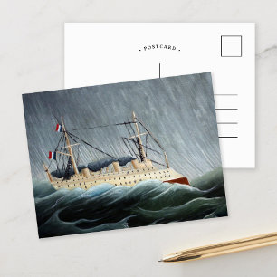 The Ship in the Tempest Henri Rousseau Postcard