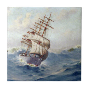 The Ship Portpatrick 1900s Ceramic Tile