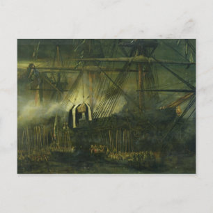 The Shipment of Napoleon's Ashes Aboard Postcard