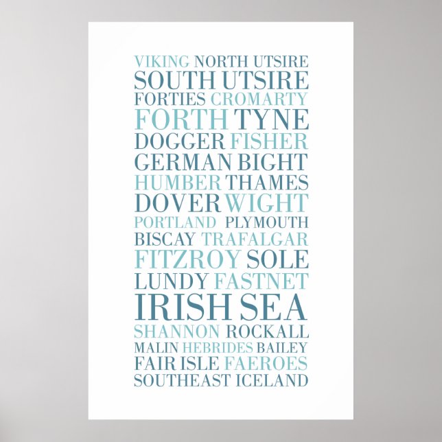 The Shipping Forecast, BBC Radio 4 Poster (Front)