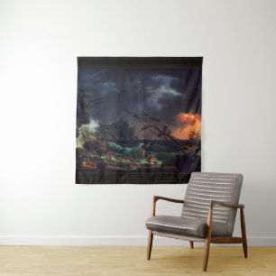 The Shipwreck by Claude Joseph Vernet Tapestry