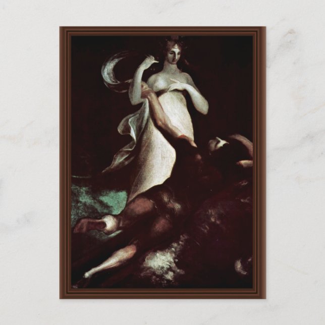 The Shipwreck Of Odysseus By Johann Heinrich Füssl Postcard (Front)