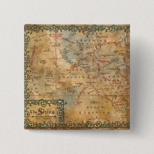 THE SHIRE™ 15 CM SQUARE BADGE (Front)