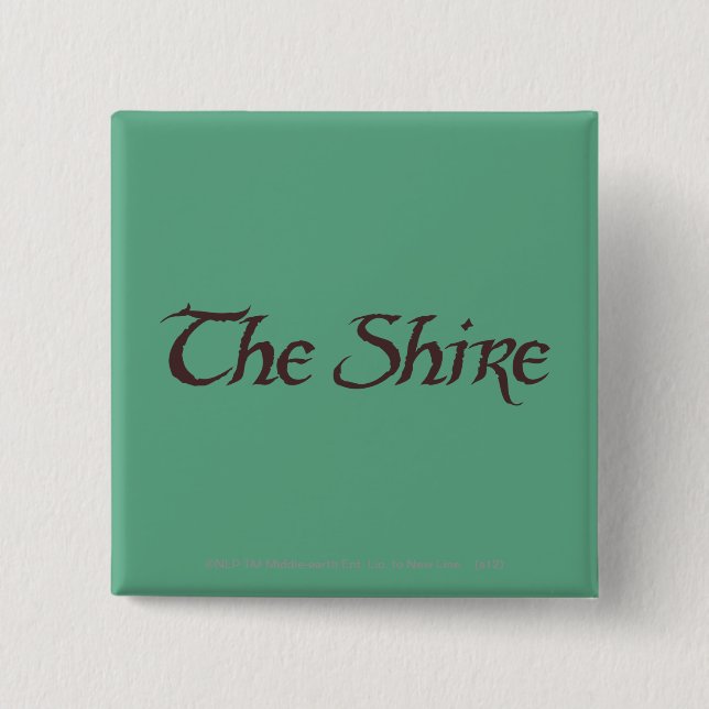 THE SHIRE™ Name Solid 15 Cm Square Badge (Front)