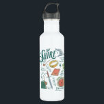 THE SHIRE™ Watercolor Collage Graphic 710 Ml Water Bottle<br><div class="desc">Celebrate the simple comforts and grand adventures of The Shire™ with this charming Lord of the Rings™ collage design. Featuring a delightful collection of illustrated icons — including the One Ring, a Gandalf's hat and pipe, a well-packed travel rucksack, a trusty sword, a cozy hobbit door, and even a nod...</div>