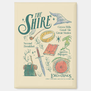 THE SHIRE™ Watercolor Collage Graphic Magnet